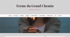Desktop Screenshot of fermedugrandchemin.fr