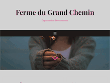Tablet Screenshot of fermedugrandchemin.fr